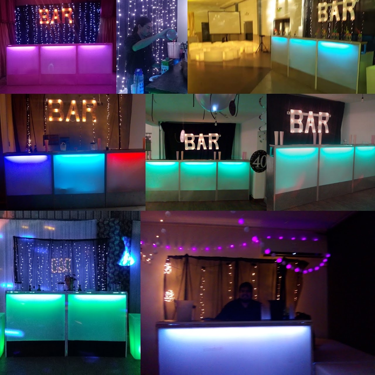 Espejo mágico fotográfico interactivo con marco LED brillante en casamiento